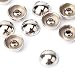 Produktbild Weddecor 6 mm, Gold-Domed Punk Nieten Rivets für Leathercraft Winter Hut Jeans Tasche Kleidung Deko (100 Stück), metall, silber, 8 mm