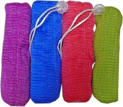 Aquasentials Exfoliating Mesh Soap Saver Pouch (4Pk)(Color Assorted)