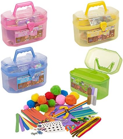 127 Piece Children's Arts &amp; Craft Set Case Carry Handle