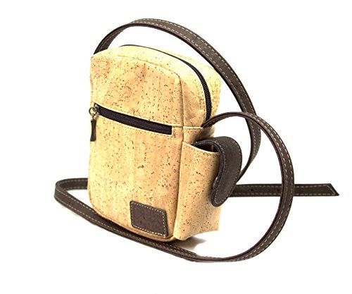 Dux Cork VEGAN CROSS BODY BAG FOR WOMAN by GENUINE PORTUGUESE PREMIUM Cork Fabric Leather Fashion ANIMAL FREE Designer