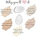 Dream Beauty Box Silicone Makeup Sponge & Beauty Blender Kit - 3 Piece Original Complexion Perfection - 2 Clear Gel, Makeup Applicator, Cushion Pads - 1 Premium Black, Latex-Free, Teardrop BeautyBlender