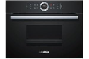 ‎BOSCH HAUSGERÄTE Bosch CDG634AB0 Serie 8 Dampfgarer, 45 x 60 cm, 1,3 L Wassertank, AutoPilot 20 20 Automatikprogramme, TFT-Touchdisplay, intuitiver Bedienring, SoftClose und SoftOpen, Leeranzeige Wassertank