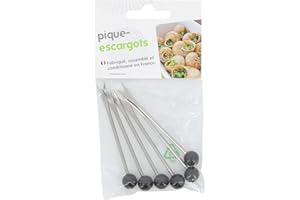 YOUDOIT 6 piques à escargots en inox et plastique 8,5 cm