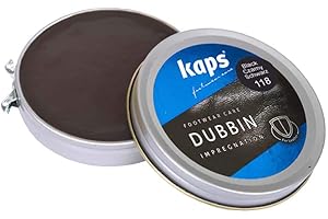 Quality Shoe Dubbin Wax, Nourishment and Waterproofing for Leather, Kaps Dubbin (Black, 50Ml)