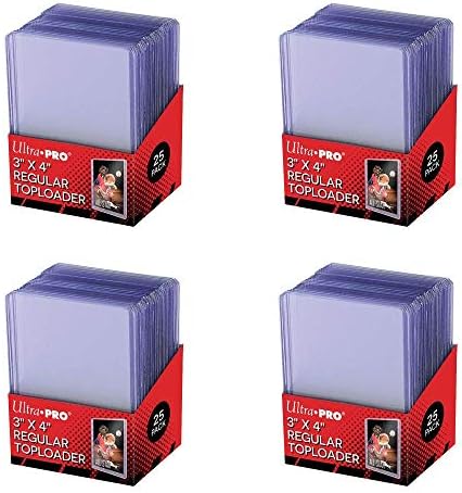 Ultra PRO Toploader 3x4 für Pokemon Karten - 100 Stück Hochwertige Kartenhüllen für Pokemon Sammelalbum & Booster - Schützt Magic, Fortnite Karten - Transparent & Dick - 1