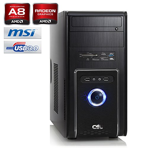 CSL Sprint 5766 – AMD A8-6600K APU 4x 3900MHz, 8GB RAM, 1000GB HDD, Radeon HD 8570D, DVD, ohne Betriebssystem - 2
