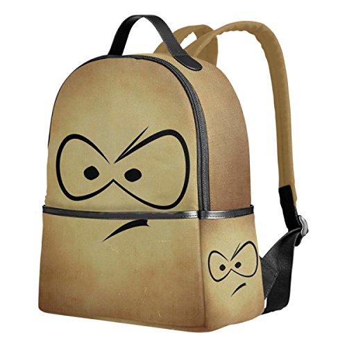 Preisvergleich Produktbild Frau Umhängetasche Urlaubsreisen Rucksack Rucksack Schule Studenten Gesicht Druck,B