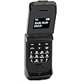 Unlocked Flip Mobile Phone, Small Flip Phone, 0.66 Inch Screen 64x48 32MB 64MB 300mAh Battery Bluetooth Flip Cell Phone for Seniors (Black)