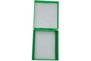 MUHWA 25-Place Microslide Slide Microscope Box (Green)