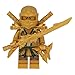Produktbild LEGO Ninjago Minifigur Goldener Ninja Figur Lloyd Gold mit 7 Waffen