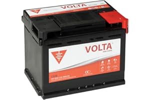 VOLTA BATERÍAS Bateria de Coche Classic 55Ah 460A - Borne +Dcha - Medidas Largo 242 x Ancho 175 x Alto 190 mm con 2 años de Garantía - Fabricación Europea.