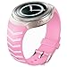 Produktbild für Samsung Galaxy Gear S2 SM-R720,Culater Luxus Bunte Weiche TPU Silikon Uhrenarmband Riemen (Rosa 1(Länge: 15cm/5.9"-22cm/8.7"))
