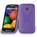 Produktbild Lenovo (Motorola) E Silikonhülle in LILA von Cadorabo - X-Line Design TPU Schutzhülle für E – Handyhülle Bumper Case Backcover in FLIEDER VIOLETT