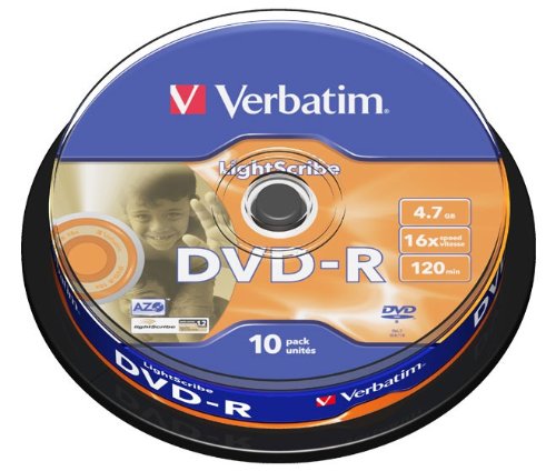 30 (3x 10) Verbatim Lightscribe DVD-R Rohlinge Spindel