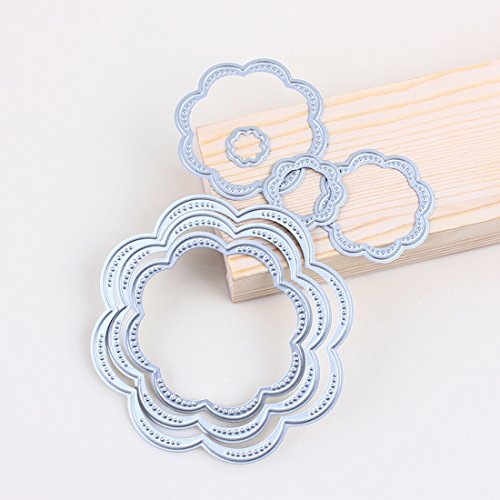 Souarts Stanzschablonen Metall Schneiden Schablonen für DIY Scrapbooking Album Schneiden Schablonen Papier Karten Sammelalbum Dekor - 3