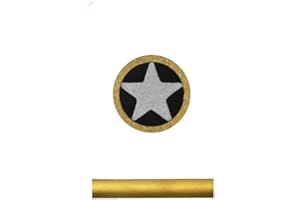 MYIW Rivets en mosaïque pour manche de couteau, clous à vis en mosaïque, broches de fixation de couteaux de chasse diamètre 8 mm, longueur de 4,5 cm (étoile)