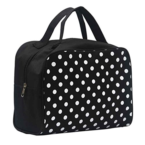 Jamicy® Portable Multifunction Travel Convenient Oxford Cosmetic Bag Makeup Case Pouch (Black)
