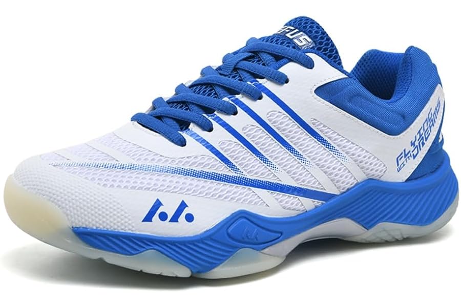 Men's Trainers Tennis Shoes Netball Trainers Squash Shoes Men Sport and Outdoor Gym Badminton Breathable Non-Slip Sneakers Women's Squash Sneakers Light Competition Training