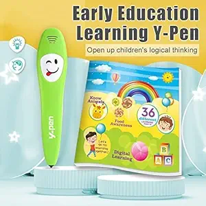 Kids Preschool Learning Toddler Book 36 Pages and a Smart Talking Pen, Learn to Read Kids Toys for Brain Development, Educational and Learning Toys for 3 Year olds + (Standard)