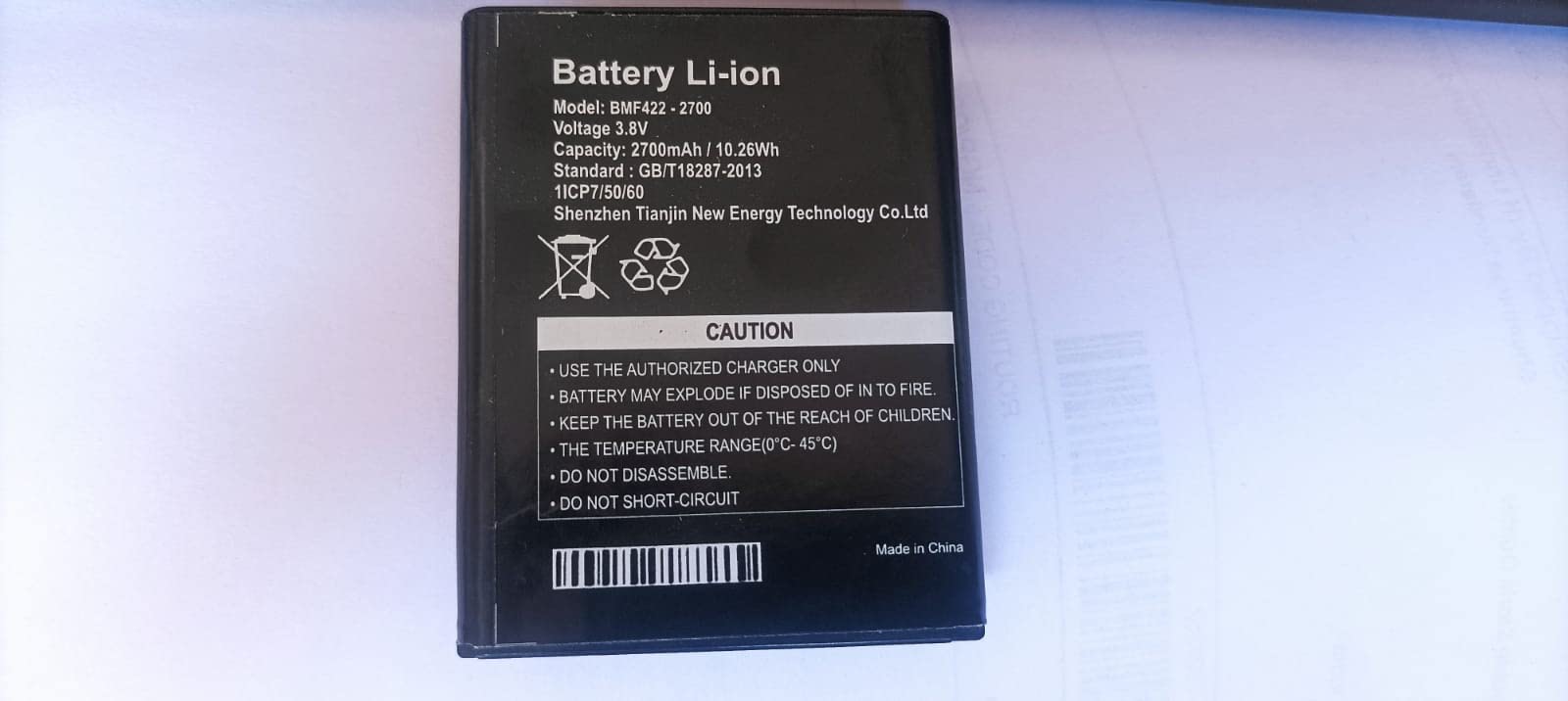 4g Modem Data Card Battery Please Select Proper Model for Ship The Correct Battery (BINATONE BMF422)
