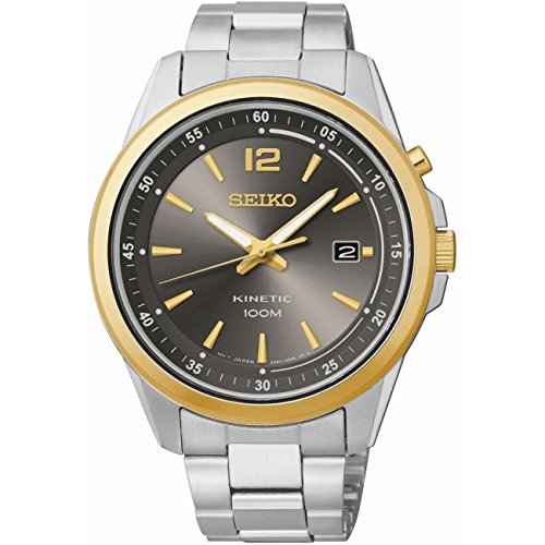 Preisvergleich Produktbild Edelstahl, Herrenuhr, Armbanduhr, Kinetic Seiko Armband SKA596P1