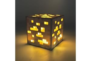 ‎FOGARI FOGARI quadratisches Licht - LED MCERS Nachtlicht, USB wiederaufladbar für Nachttischlampe, Mine-craft Lampe, Kinderzimmer Wohnzimmer Spielzimmer