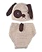 DAYAN Newborn Cute Dog Handmade Crochet Knitted Unisex Baby Cap Outfit photo prop