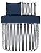 Produktbild Marc O ' Polo Satin Bettwäsche Classic Stripe | Größe 135 x 200 cm | Farbe Indigo Blue | Indigo Blau
