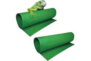 ASOCEA 2 Pezzi Drago Barbuto Rettile Tappeto Tappeto Lucertola terrario Biancheria da Letto substrato Fodera Serpente Biancheria da Letto Forniture e Accessori Adatto per Serpenti Geco Tartaruga