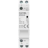 GEYA Automatic Modular Contactor Home Circuit Control DIN Rail Mount 2Pole 25A 1NO1NC AC220V