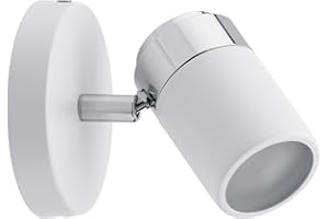 Paulmann 66710 Spotlight Zyli IP44 maks. 1x10W GU10 biały/chrom 230V metal 66710 oprawa sufitowa lampa LED lampa sufitowa reflektor sufitowy