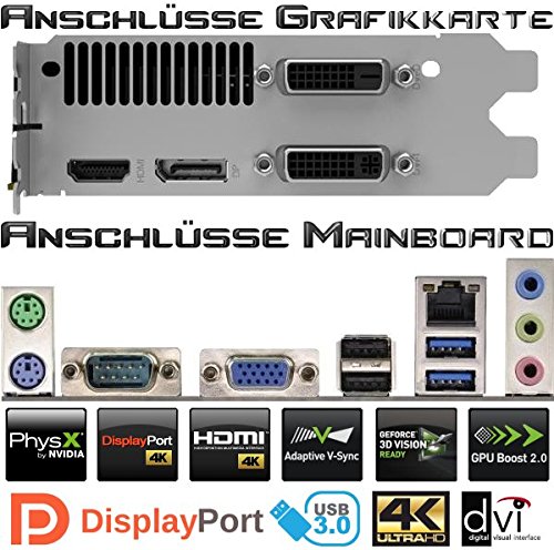 Ultra 8-Kern SSD DirectX 12 Gaming-PC Computer FX 8320E 8×4.00 GHz Turbo – GeForce GTX960 4GB DDR5 – 16GB DDR3 – 250GB SSD – Windows10 Prof – DVD±RW – USB 3.0 #5002 - 2