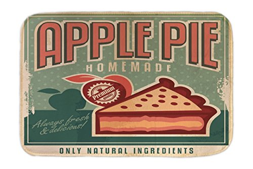 Preisvergleich Produktbild Fuß Hunde Matte Bett Küche Apfelkuchen bedruckt 40x60 cm