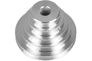 HEBEOT Bench Drill Accessories Aluminum Pulley Pagoda Wheel Transmission Wheel Suitable For A Type V-shaped Pulley Timing Belt(2pcs set)