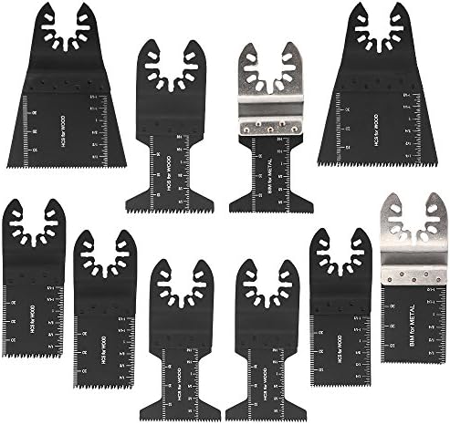 10Pcs Oscillating Saw Blades High Carbon Steel Mix Multi Tool For Bosch Fein MultiMaster Makita