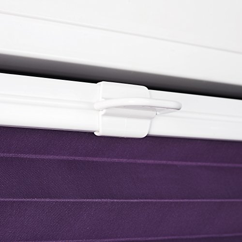 ROLLMAXXX Plissee Faltstore Faltrollo Rollo Fensterrollo Klemmfix ohne Bohren (50 x 160 cm, Beige) - 6