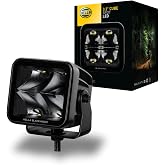 Hella Led-Uzun Huzme Far Cube 3.2" - 12/24V - 3000Lm - D&ouml;rtgen - Geniş &Ccedil;aplı Aydınlatma - Kablo Uzunluğu: 500Mm - Soket Model
