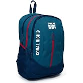Coral High Sport Nefti Lacivert Okul ve G&uuml;nl&uuml;k Sırt &Ccedil;antası - D&ouml;rt G&ouml;zl&uuml; - USB ve AUX Soketli