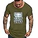 Produktbild JKLEUTRW T Shirt Herren, Mode Männer Sportshirt Kurzarm Print Muskelshirts Tops Fitness Atmungsaktives Fitness Studio Breathable Langarmshirts Poloshirts Blusen Rundhals Ausschnitt