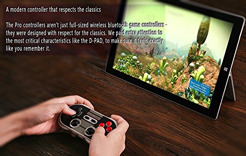 N30 PRO Controlador de juegos, YIKESHU 8 SNES NES Controlador inalÃ¡mbrico Bluetooth Controlador clÃ¡sico de juegos de Nintendo Android Windows macOS