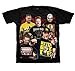 World Wrestling Entertainment WWE Five Superstars Collage Toddler Black T-Shirt (Toddler 5/6T)