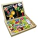 Produktbild Holzpuzzle Tafel Magnetisches Legespiel Lernspiel Doppelseitige Intelligentes Spiel ab 3 jahre Kinder