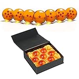 bola de dragon ball Colores vibrantes: amarillo, el color de las estrellas y se ha demostrado claramente en la bola de acrílico transparente. 1 a 7 estrellas en el interior redondo transparente pelotas de juego.
