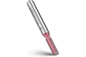 WOBLLMX Lot de 2 lames de fraise à rainurer de 8 mm, diamètre de 6 mm, longueur de travail 20 mm, fraise à rainurer professionnelle en carbure de tungstène standard pour bois, plaque dense