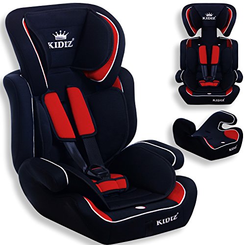 Preisvergleich Produktbild KIDIS® Autokindersitz Kinderautositz Sportsline Gruppe 1+2+3 / 9-36 kg Autositz Kindersitz / Stabil und Sicher / Farbe Rot