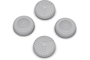 PlayVital Thumb Grip Caps do Steam Deck LCD,Uchwytami na Kciuki do PS Portal,Analogowa Osłona Sztyftu Kompatybilny z Steam Deck OLED-Szary(Samurai&Guardian Edition)