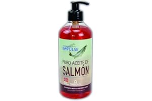 GAGACISO Aceite de Salmón Noruego para Perros y Gatos con Omega 3. Previene Trastornos de Crecimiento, Reacciones Alérgicas o Metabólicas. Estimula Apetito y el Crecimiento de un Pelo Suave y Brillante 1 Litro