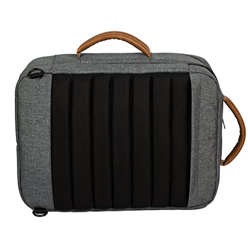 ALLCAMP Laptop Rucksack verschiedenen Organizer-Taschen  bis 15 6 Zoll  - Grau