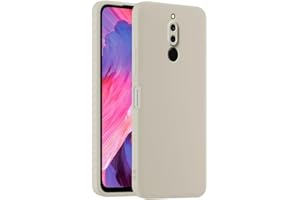 HULLIN Funda de Silicona Colorida para Teléfono, Adecuada para Redmi 8 (6.22") - Blanco Antiguo