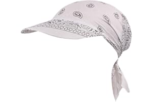 Nlaayong Visière d'été pour Femme - Casquette de Plage - Bandana - Protection Solaire